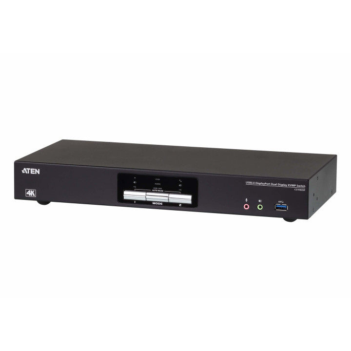 Aten Switch USB 3.0 4K DisplayPort de Ecrã Duplo KVMP™ de 2 portas