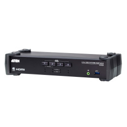 Aten Switch de 4-Portas USB 3.0 4K HDMI KVMP™ com Modo Misturador Áudio