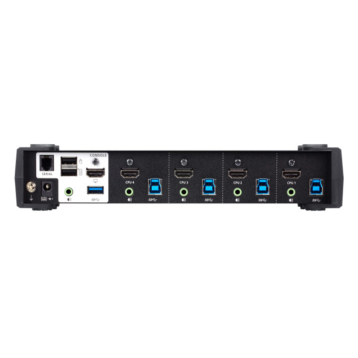 Aten Switch de 4-Portas USB 3.0 4K HDMI KVMP™ com Modo Misturador Áudio