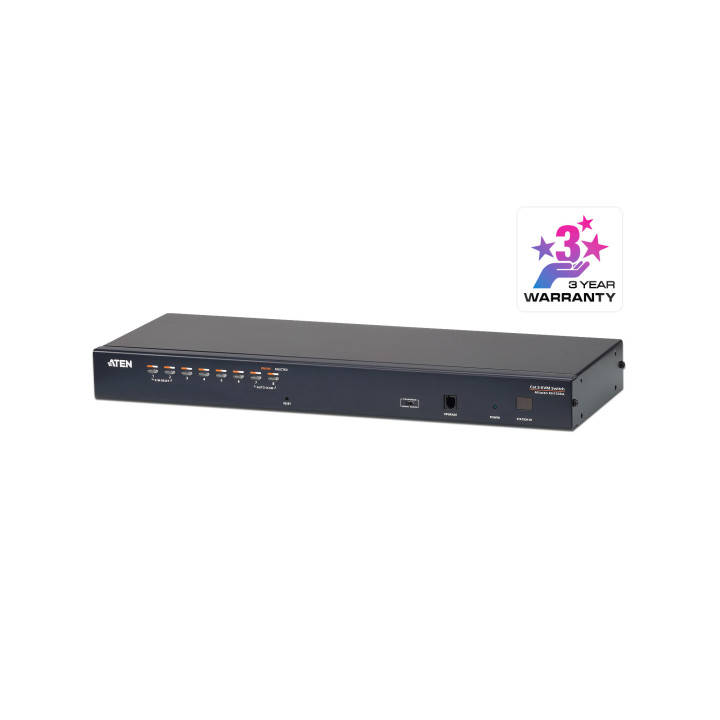 ATEN Switch KVM Cat 5 Multi-Interface de 8 portas (DisplayPort, HDMI, DVI, VGA)