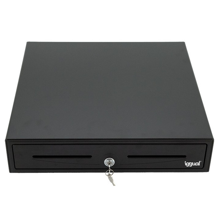 Gaveta de dinheiro iggual IRON-50 42cm 5+8 Preto