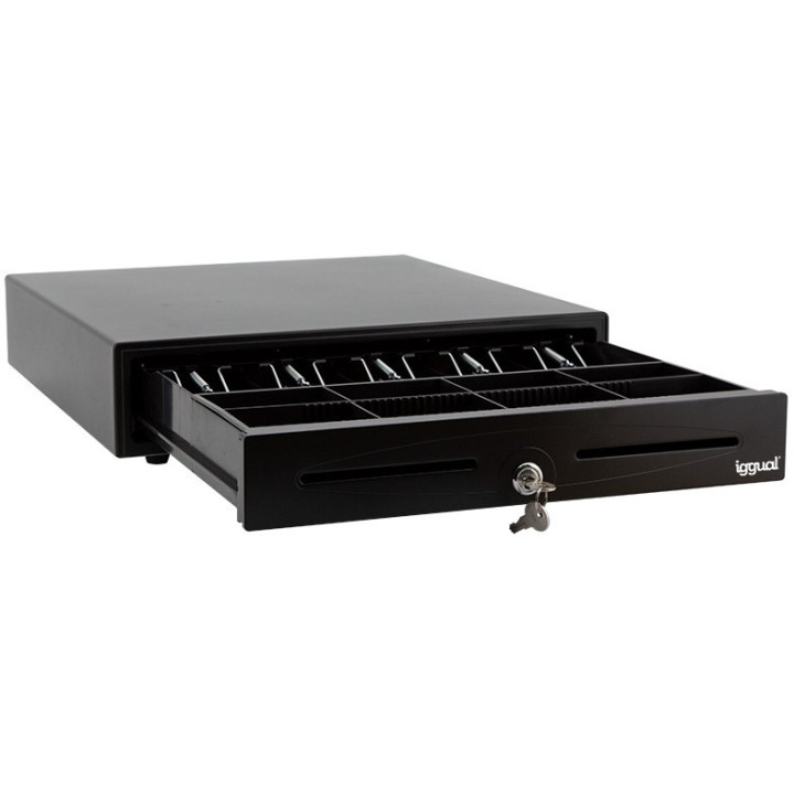 Gaveta de dinheiro iggual IRON-50 42cm 5+8 Preto