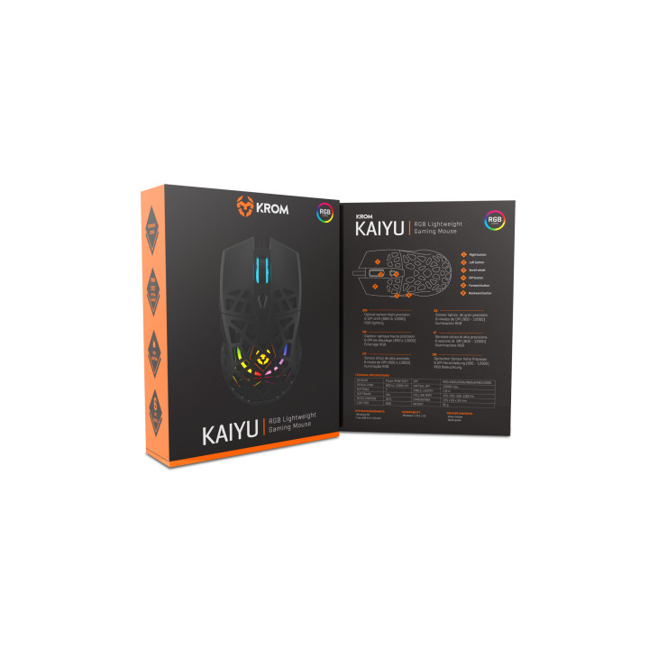 Rato Gaming Krom Kaiyu RGB Lightweight