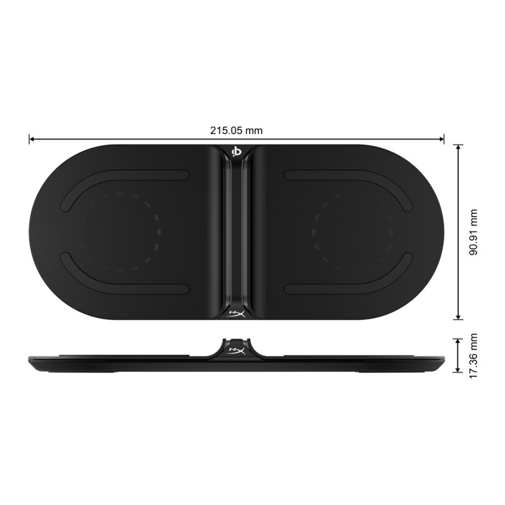 HyperX ChargePlay Base Preto Interior