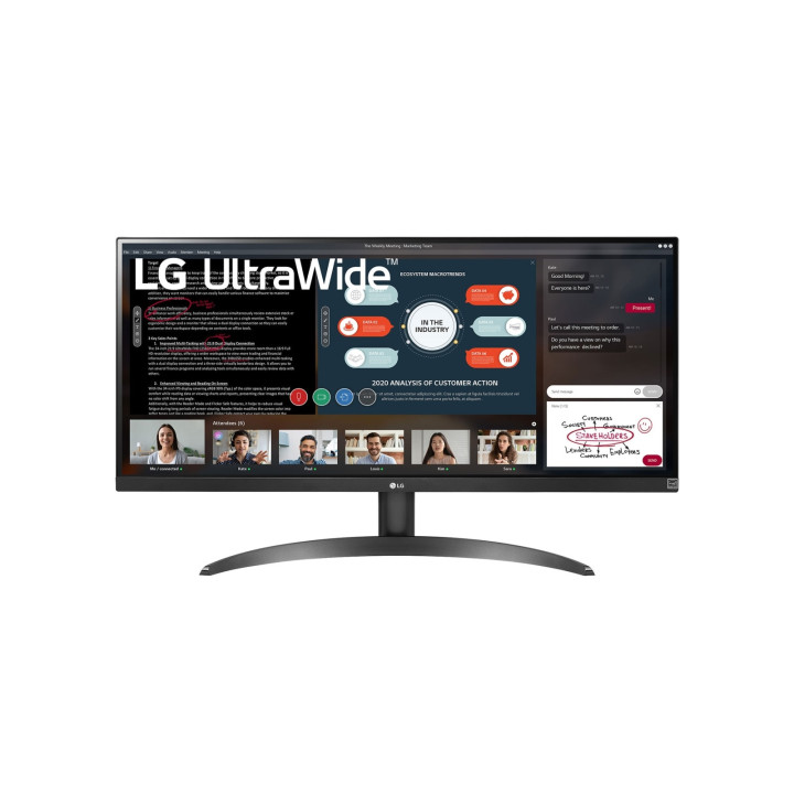 LG 29WP500-B monitor de ecrã 73,7 cm (29") 2560 x 1080 pixels UltraWide Full HD LED Preto