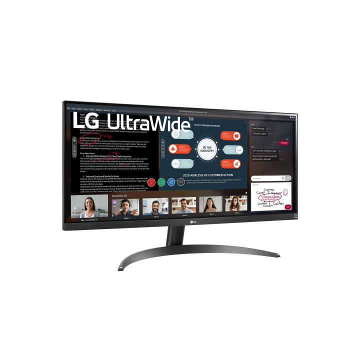 LG 29WP500-B monitor de ecrã 73,7 cm (29") 2560 x 1080 pixels UltraWide Full HD LED Preto
