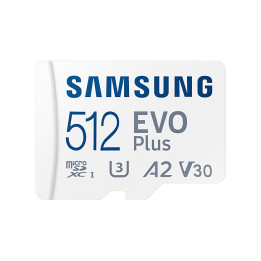 Samsung EVO Plus cartão de memória 512 GB MicroSDXC UHS-I Classe 10
