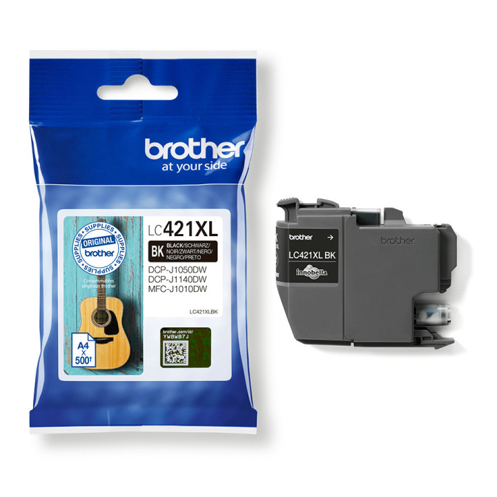 Brother LC-421XLBK tinteiro 1 unidade(s) Original Rendimento alto (XL) Preto