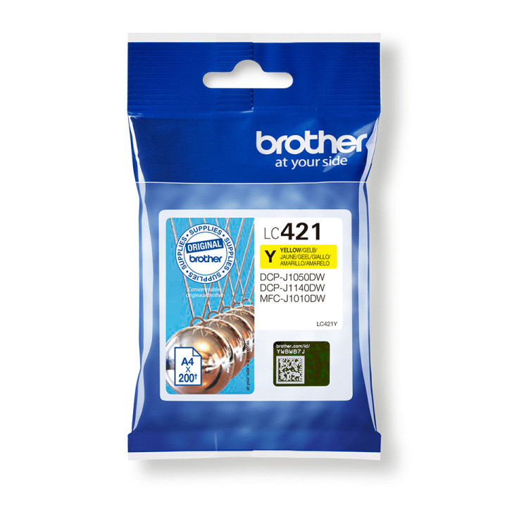 Brother LC-421Y tinteiro 1 unidade(s) Original Amarelo