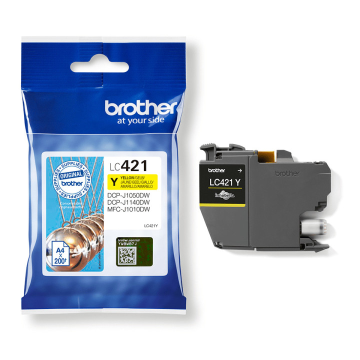 Brother LC-421Y tinteiro 1 unidade(s) Original Amarelo