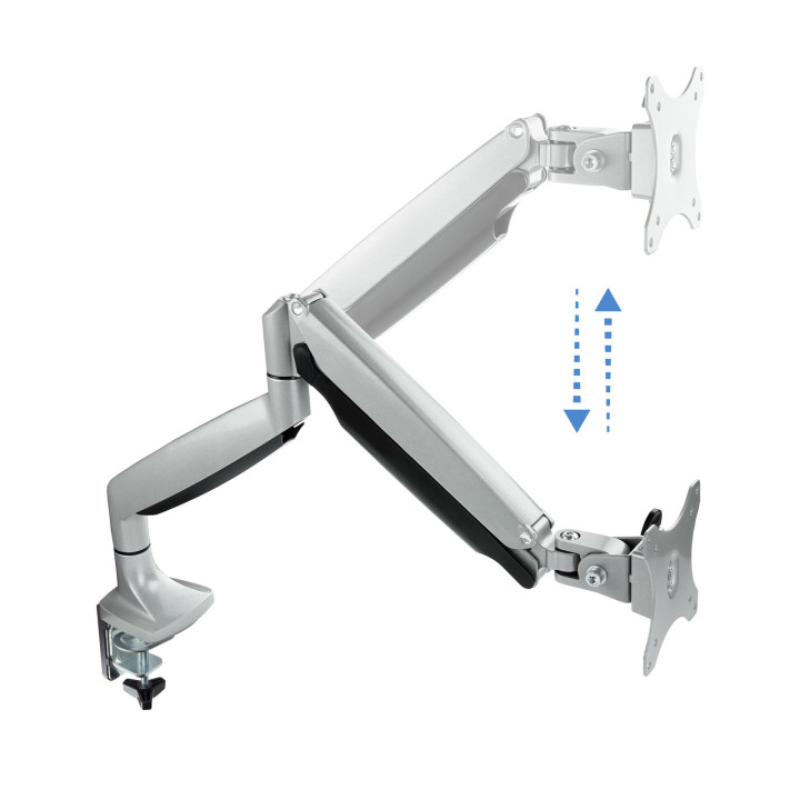 TooQ DB3032TNR-S montagem e suporte para monitores 81,3 cm (32") Fixação Aparafusar Prateado