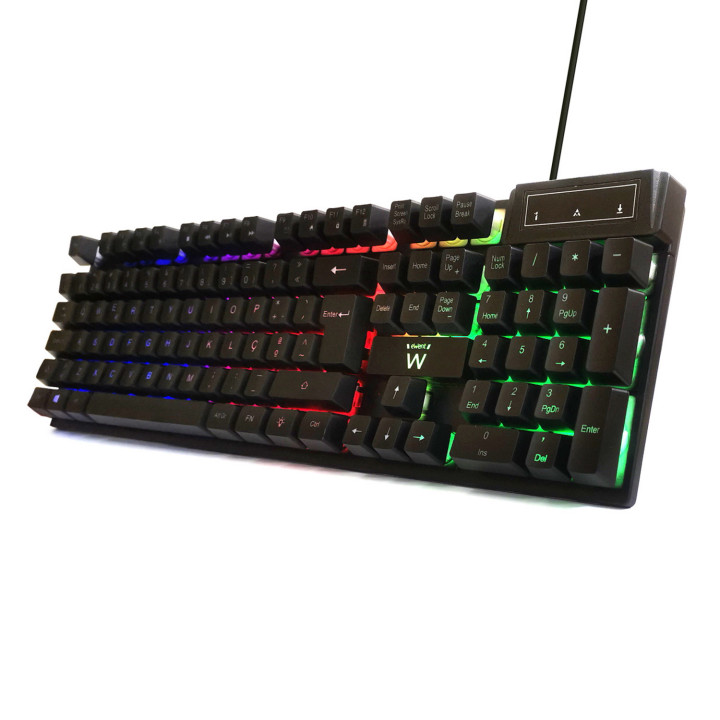 Ewent PL3319 teclado USB QWERTY Português Preto