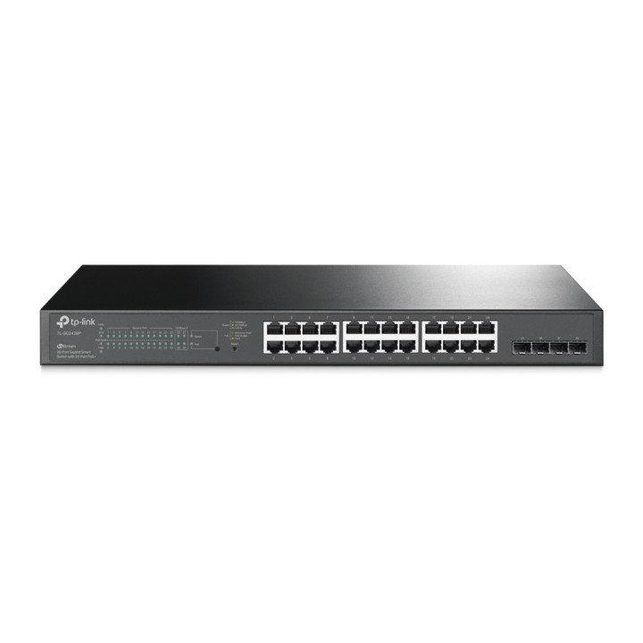 TP-LINK TL-SG2428P switch de rede Gigabit Ethernet (10 100 1000) Power over Ethernet (PoE) Preto