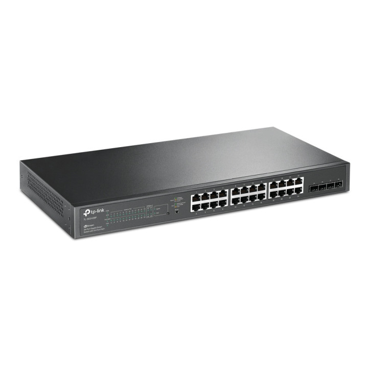 TP-LINK TL-SG2428P switch de rede Gigabit Ethernet (10 100 1000) Power over Ethernet (PoE) Preto