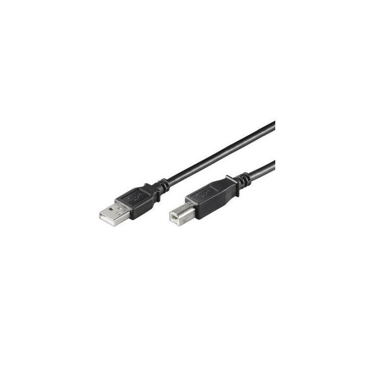 Ewent EW-UAB-018 cabo USB 1,8 m USB 2.0 USB B USB A Preto