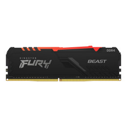 Kingston Technology FURY Beast RGB módulo de memória 8 GB 1 x 8 GB DDR4 3600 MHz