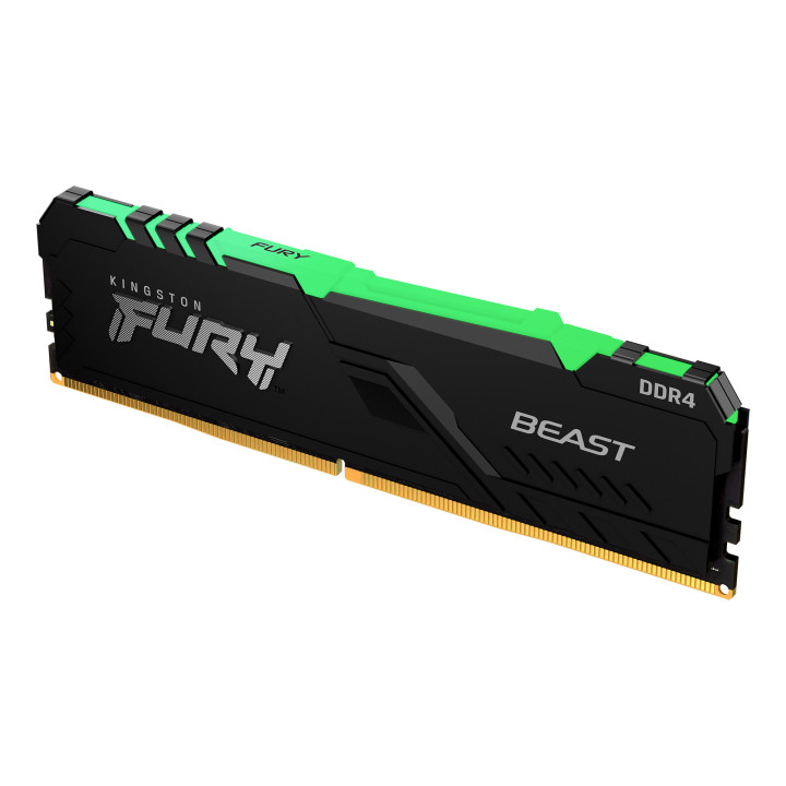 Kingston Technology FURY Beast RGB módulo de memória 8 GB 1 x 8 GB DDR4 3600 MHz