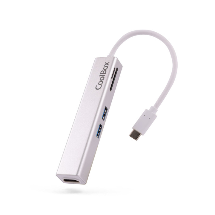 CoolBox miniDock USB-C Lite Com fios USB 3.2 Gen 1 (3.1 Gen 1) Type-C Branco