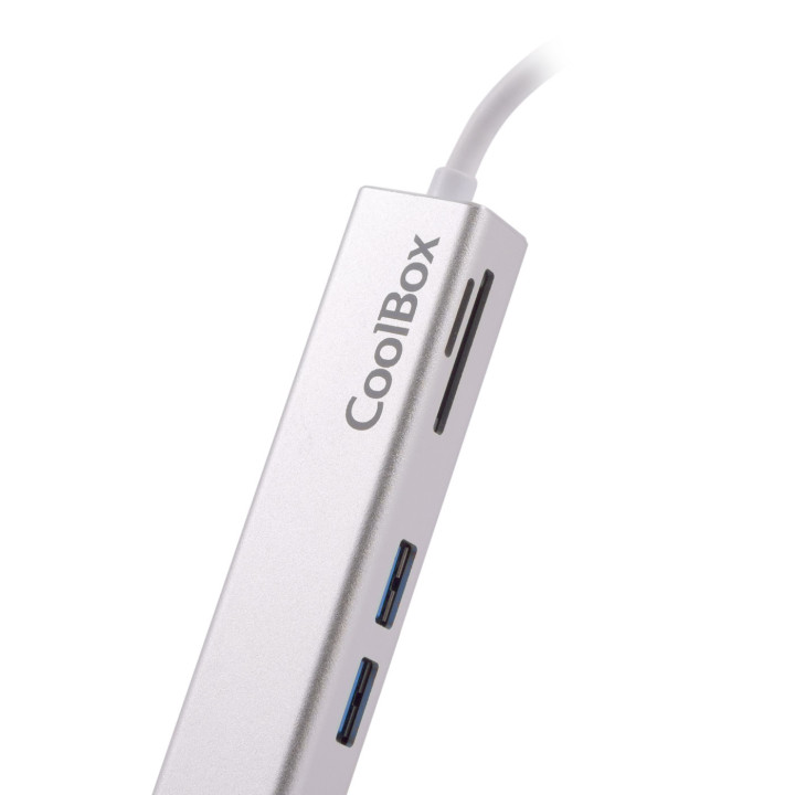CoolBox miniDock USB-C Lite Com fios USB 3.2 Gen 1 (3.1 Gen 1) Type-C Branco