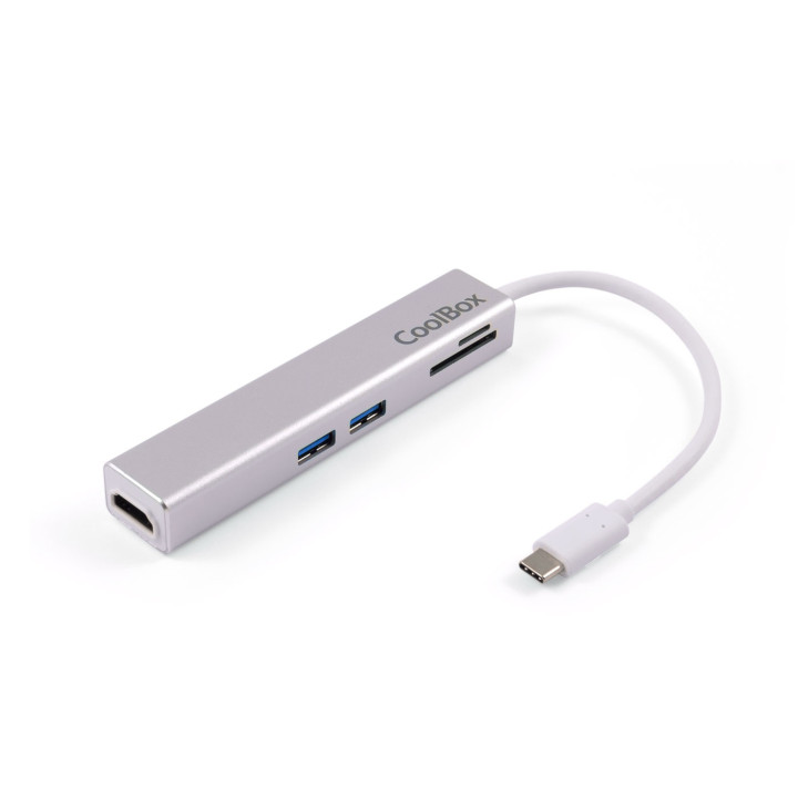 CoolBox miniDock USB-C Lite Com fios USB 3.2 Gen 1 (3.1 Gen 1) Type-C Branco
