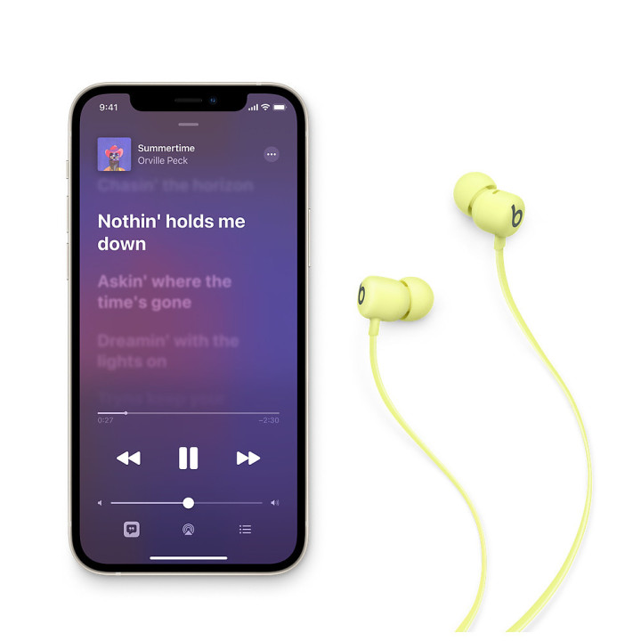Apple Beats Flex Sem fios Auscultadores Intra-auditivo, Fita de pescoço Bluetooth Amarelo