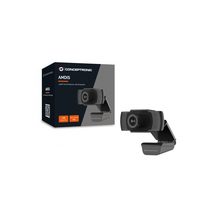 Conceptronic AMDIS01B webcam 2 MP 1920 x 1080 pixels USB 2.0 Preto