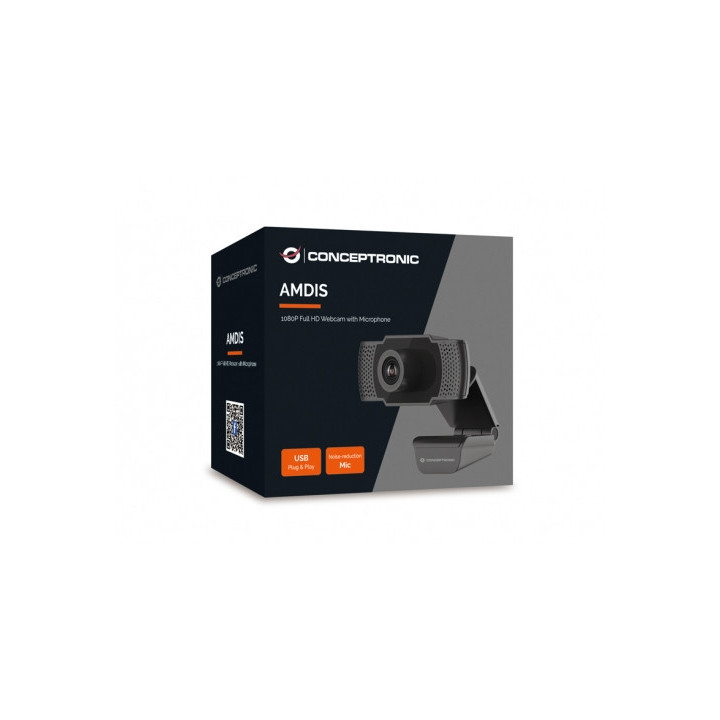 Conceptronic AMDIS01B webcam 2 MP 1920 x 1080 pixels USB 2.0 Preto