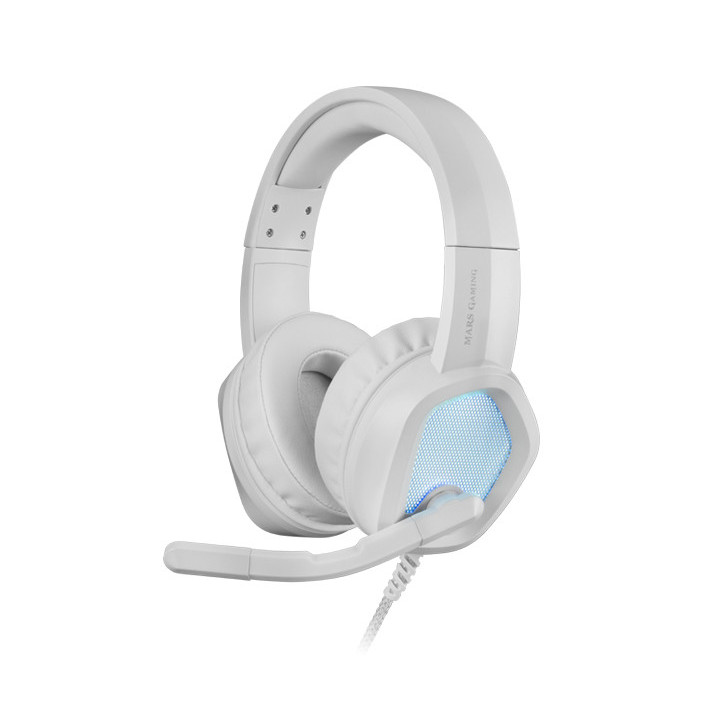Mars Gaming MH320 Auscultadores Com fios Fita de cabeça Jogos USB Type-A Branco