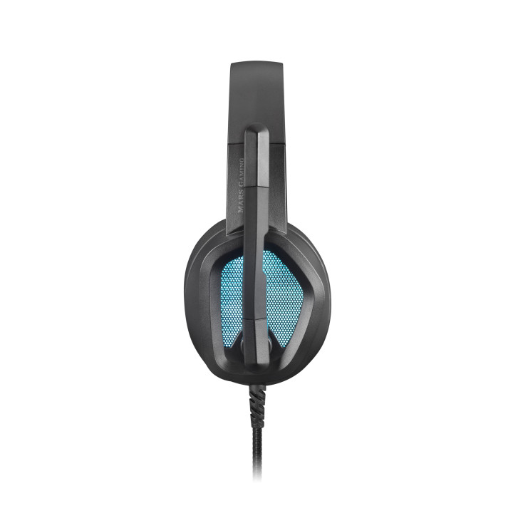 Mars Gaming MH320 auscultador Auscultadores Com fios Fita de cabeça Jogos USB Type-A Preto