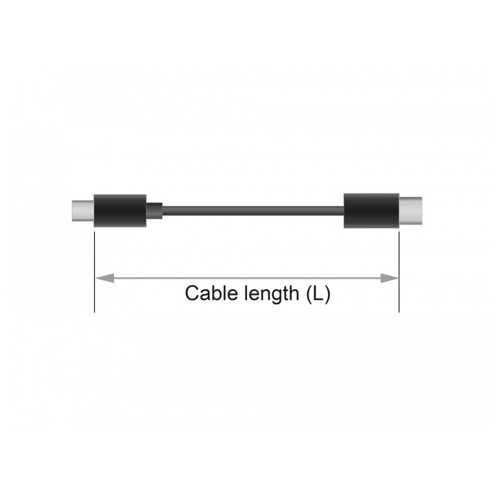 DeLOCK 85660 cabo DisplayPort 2 m Preto