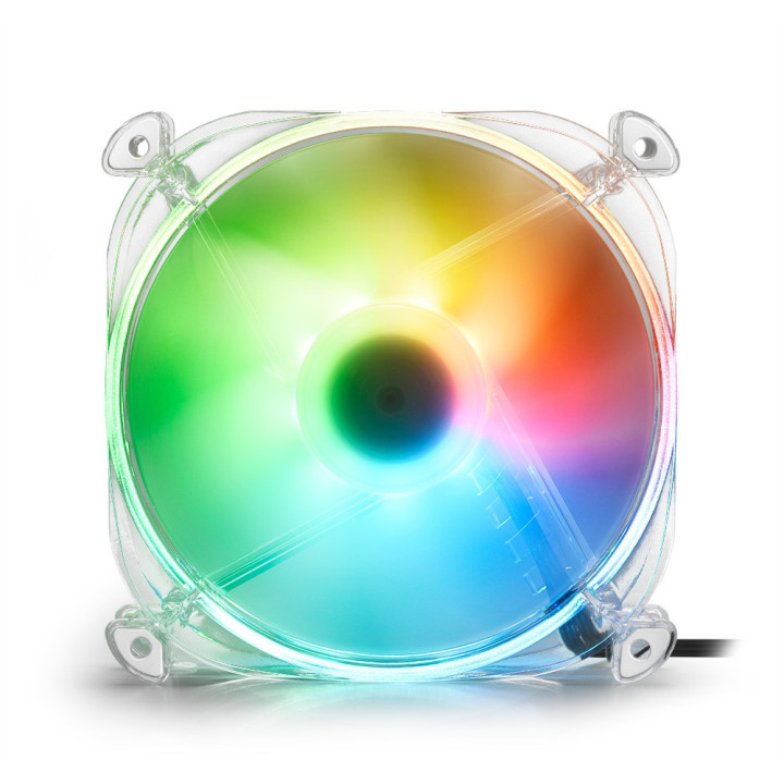 Sharkoon Shark Disc Caixa de computador Ventoinha 12 cm Transparente 1 unidade(s)