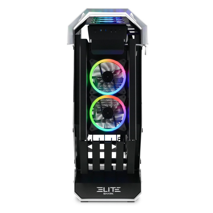 Sharkoon ELITE SHARK CA700 Tower Preto, Branco