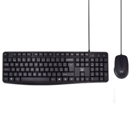 Ewent EW3007 teclado USB QWERTY Português Preto