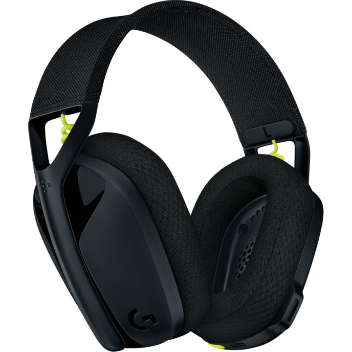 Logitech G G435 Auscultadores Sem fios Fita de cabeça Jogos Bluetooth Preto, Amarelo