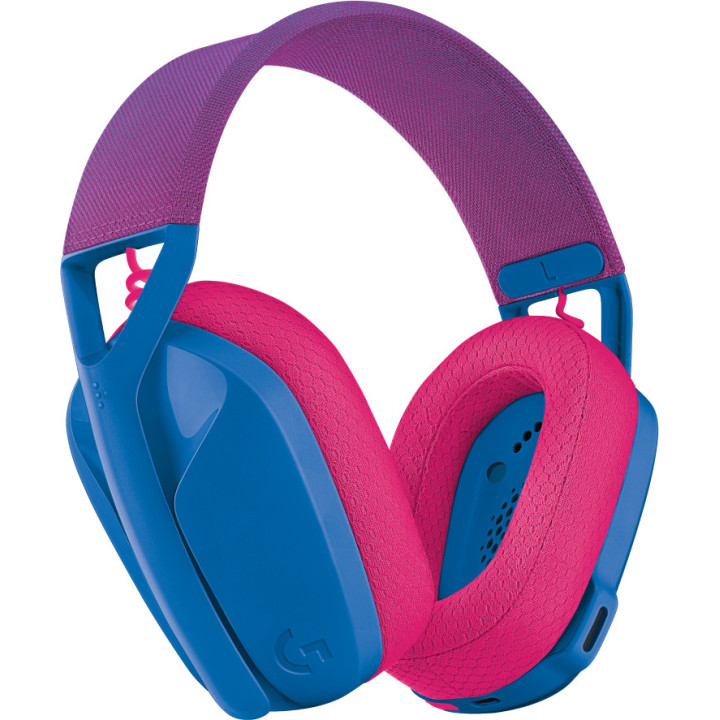 Logitech G G435 Auscultadores Sem fios Fita de cabeça Jogos Bluetooth Azul, Rosa