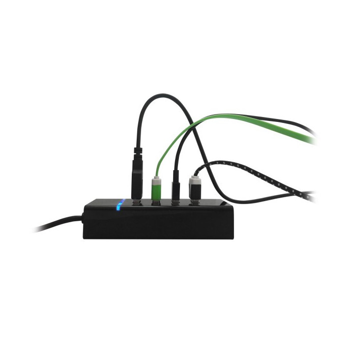Ewent EW1137 hub de interface USB 3.2 Gen 1 (3.1 Gen 1) Type-C 5000 Mbit s Preto