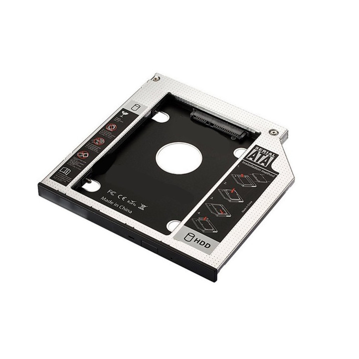 Ewent EW7003 bolsa para discos rígidos Acrilonitrila butadieno estireno (ABS), Alumínio Preto, Branco