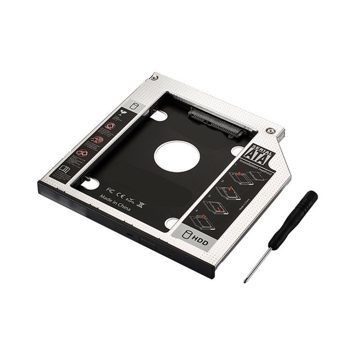 Ewent EW7003 bolsa para discos rígidos Acrilonitrila butadieno estireno (ABS), Alumínio Preto, Branco