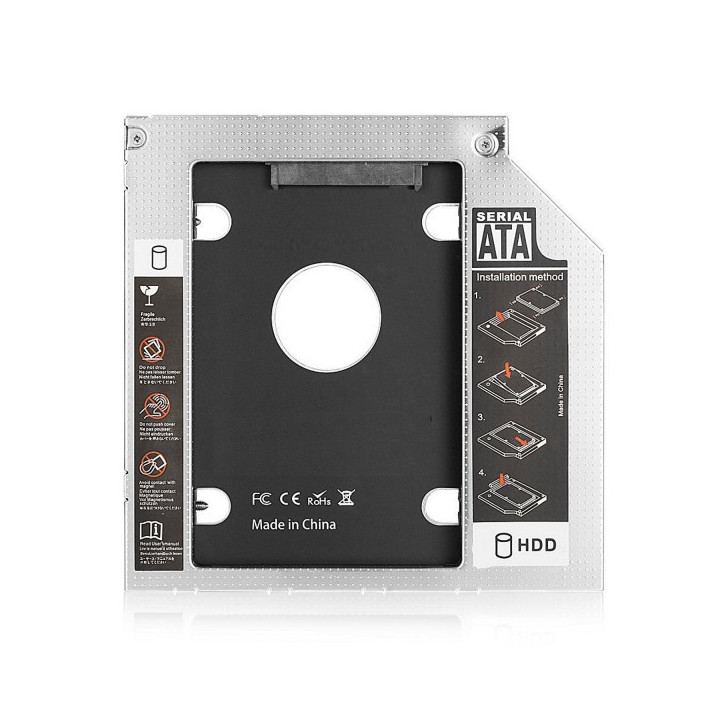 Ewent EW7003 bolsa para discos rígidos Acrilonitrila butadieno estireno (ABS), Alumínio Preto, Branco