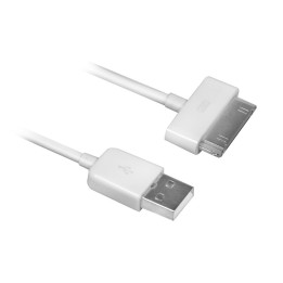Ewent EW9903 cabo para telemóvel Branco 1,5 m USB A Apple 30-pin