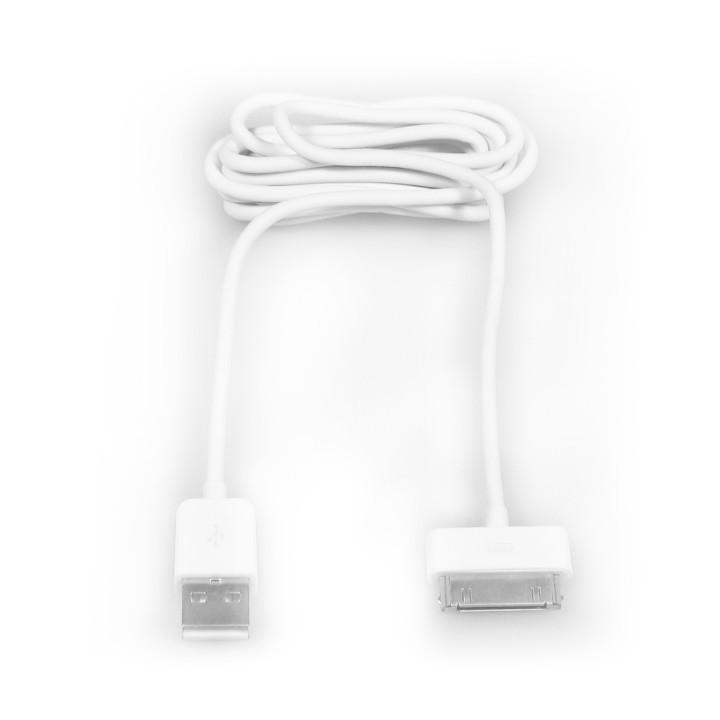 Ewent EW9903 cabo para telemóvel Branco 1,5 m USB A Apple 30-pin