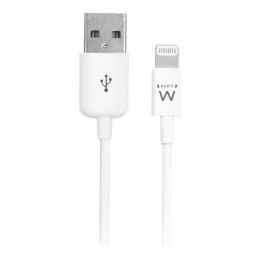 Ewent EW9902 cabo Lightning 2 m Branco