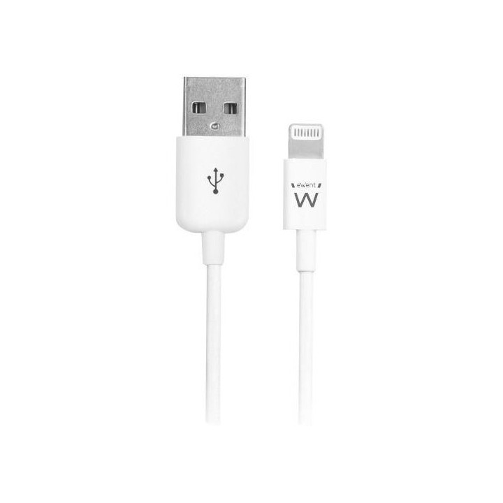 Ewent EW9902 cabo Lightning 2 m Branco
