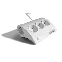 Ewent EW3935 extensão elétrica 1,5 m 5 tomada(s) CA Interior Branco