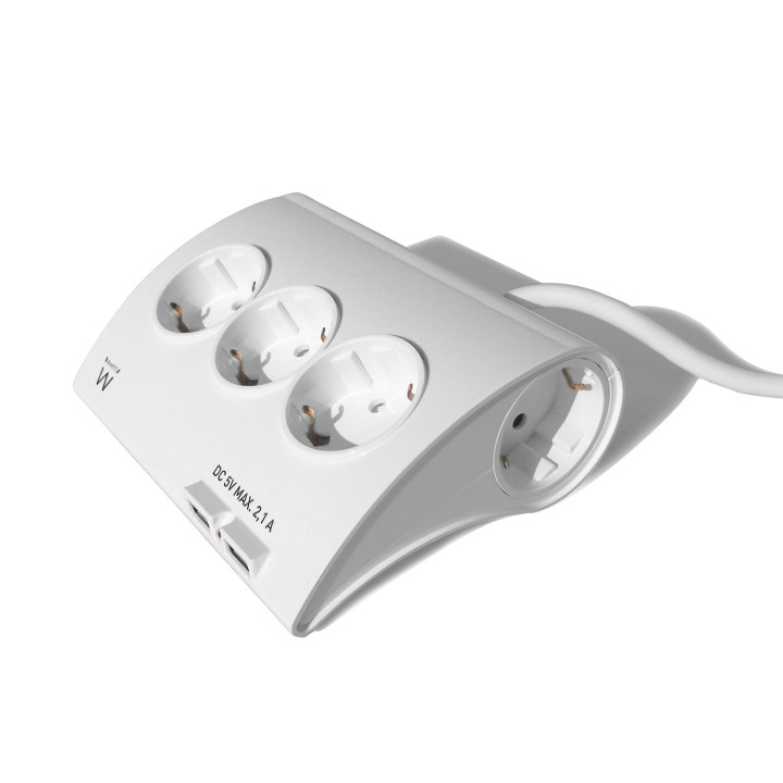 Ewent EW3935 extensão elétrica 1,5 m 5 tomada(s) CA Interior Branco