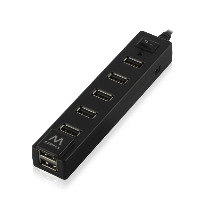 Ewent EW1130 hub de interface 480 Mbit s Preto
