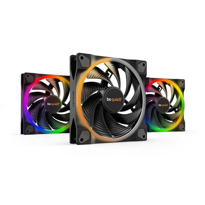 be quiet! Light Wings | 140mm PWM Triple Pack high-speed Caixa de computador Ventoinha 14 cm Preto 3 unidade(s)