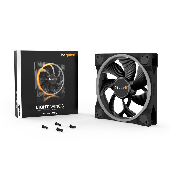 be quiet! Light Wings | 140mm PWM Caixa de computador Ventoinha 14 cm Preto 1 unidade(s)