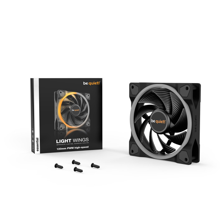 be quiet! Light Wings | 120mm PWM high-speed Caixa de computador Ventoinha 12 cm Preto 1 unidade(s)