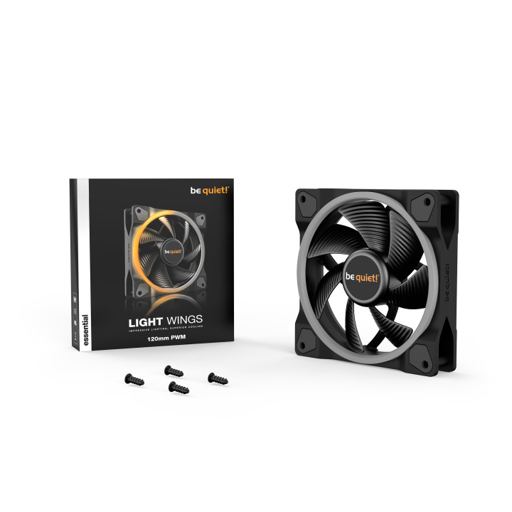 be quiet! Light Wings | 120mm PWM Caixa de computador Ventoinha 12 cm Preto 1 unidade(s)